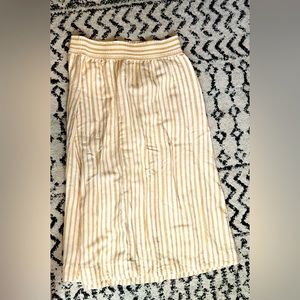 Madewell midi striped skirt